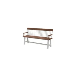 Broadway Acacia Wood Cream Garden Bench H89CM W160CM
