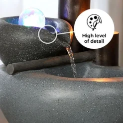 Cascading Bowls LED Garden Water Feature 7 Cascading Bowls LED Garden Water Feature -Garden Central Sales Store Bowl edit2