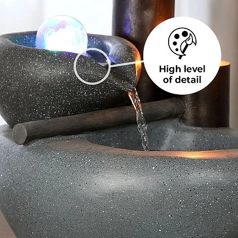 Cascading Bowls LED Garden Water Feature 3 Cascading Bowls LED Garden Water Feature - Image 3