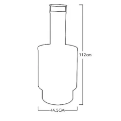 Idooka Black Chiminea Outdoor Heating Fire Pit -Garden Central Sales Store CM70001.NoLogStore.Silhouette