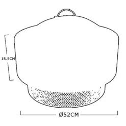 Idooka Stone Effect Fire Pit & BBQ -Garden Central Sales Store CM7000140.Silhouette