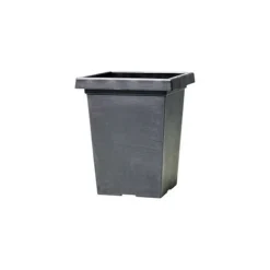 Tuscany Planter Tall Square 37cm - Aged Black Effect