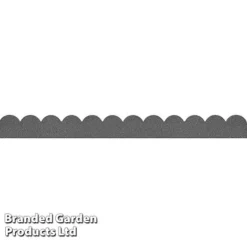 Eco-friendly Flexi Curve Scallop Border Edging -Garden Central Sales Store CURV SCALLGREY S48173