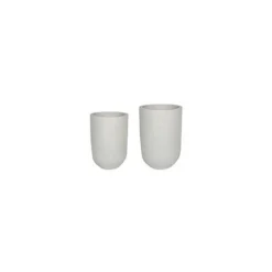 Catania White Terrazzo Set Of 2 Vases