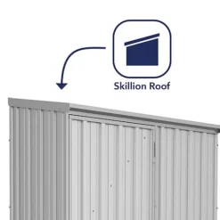 Absco Space Saver 5' X 3' Pent Roof Outdoor Metal Garden Storage Shed - 4 Colours Available -Garden Central Sales Store ESDXL20MET001 300dpi 2
