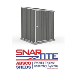 Absco Space Saver 5' X 5' Pent Roof Outdoor Metal Garden Storage Shed - 4 Colours Available -Garden Central Sales Store ESDXL20MET106 1