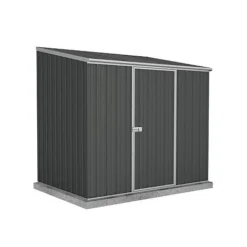 Absco Space Saver 7'5 X 5' Pent Roof Outdoor Metal Garden Storage Shed - 4 Colours Available -Garden Central Sales Store ESDXL20MET108 White Background 300dpi