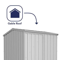 Absco Premier 5' X 5' Reverse Apex Roof Outdoor Metal Garden Storage Shed - 2 Colours Available 13 Absco Premier 5' X 5' Reverse Apex Roof Outdoor Metal Garden Storage Shed - 2 Colours Available -Garden Central Sales Store ESDXL20MET113 2