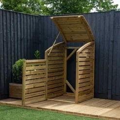 Pressure Treated 3' X 3' Bin Storage Unit -Garden Central Sales Store ESDXL21PT02420300dpi 3