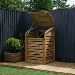 Pressure Treated 3' X 3' Bin Storage Unit -Garden Central Sales Store ESDXL21PT02420300dpi 5