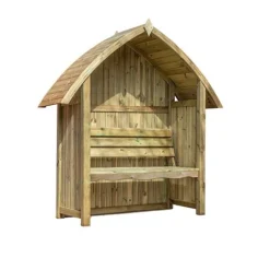 Waltons Wooden Arch Top Garden Pressure Treated Arbour Seat -Garden Central Sales Store ESDXL21PT035 005