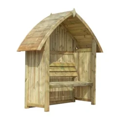 Waltons Wooden Arch Top Garden Pressure Treated Arbour Seat -Garden Central Sales Store ESDXL21PT035 006