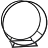 Idooka Round Indoor Contemporary Log Storage Raised Metal Design Log Holder