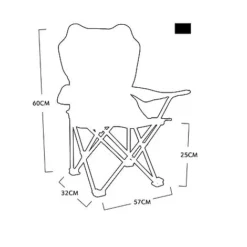 Idooka Kids' Folding Crocodile Camp Chair -Garden Central Sales Store FC5000050.Silhouette