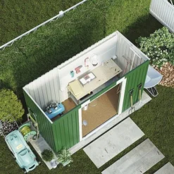 Waltons Pent Metal Shed 6.6 X 3.9ft -Garden Central Sales Store G0163 7B390C23 DB65 C7D3 FFBEE564645AF604