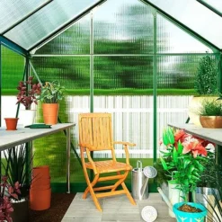 Garden Grow Traditional Greenhouse 6.2 X 6.2 X 6.6ft - Green -Garden Central Sales Store G0467 5