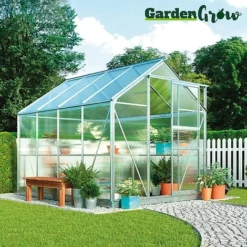 Garden Grow Traditional Greenhouse 6.2 X 8.3 X 6.6ft -Garden Central Sales Store G0511201000x100020with20logo