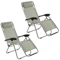 Garden Gear Zero Gravity Chair - Stone -Garden Central Sales Store G0880 2