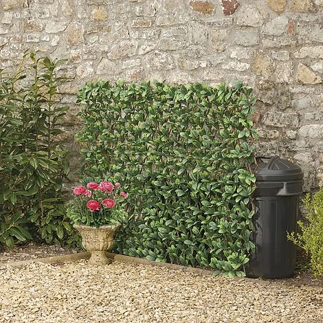 Expandable Artificial Evergreen Laurel Hedge Trellis 1 Expandable Artificial Evergreen Laurel Hedge Trellis