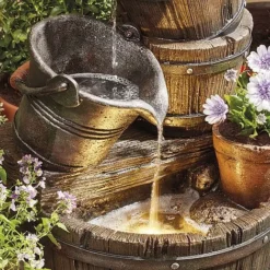 Cascading Barrel Water Feature And Planter -Garden Central Sales Store G1393 6 1000x1000 1