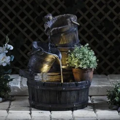 Cascading Barrel Water Feature And Planter -Garden Central Sales Store G1393 7 1000x1000 1