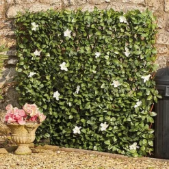 White Flower Hedge Trellis - 1x2m