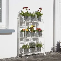 Three-tier Highbury Folding Metal Plant Stand -Garden Central Sales Store G2663 2