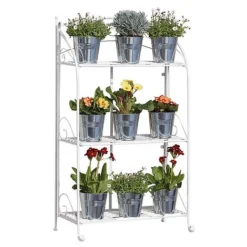 Three-tier Highbury Folding Metal Plant Stand -Garden Central Sales Store G2663 5