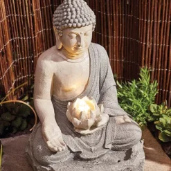 Serenity Lotus Buddha Water Feature -Garden Central Sales Store G2746 4
