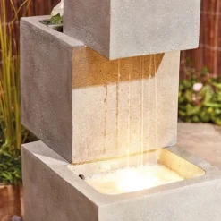 Serenity Cascade Water Feature With Planters -Garden Central Sales Store G2748 4