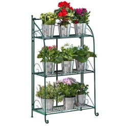 Three-tier Highbury Folding Metal Plant Stand -Garden Central Sales Store G3438 2