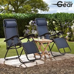 Garden Gear Zero Gravity Chair - Navy -Garden Central Sales Store G3725202000x200020LS20120With20logo