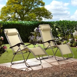 Garden Gear Zero Gravity Chair - Stone -Garden Central Sales Store G3727 ls2