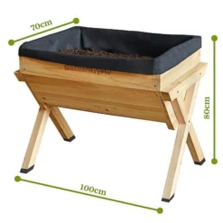 Garden Grow Large Wooden Planter -Garden Central Sales Store G385920Annotated20image