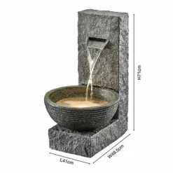 Serenity Stone-Effect Cascading Water Bowl Water Feature -Garden Central Sales Store G3880202000x200020CO20220Dimensions