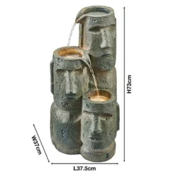 Serenity Easter Island Head Cascade Water Feature -Garden Central Sales Store G3890 5