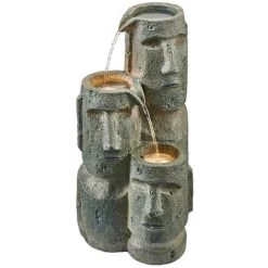 Serenity Easter Island Head Cascade Water Feature -Garden Central Sales Store G3890 6