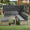 Garden Gear California Rattan Daybed With Canopy