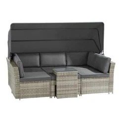 Garden Gear California Rattan Daybed With Canopy -Garden Central Sales Store G3906 6