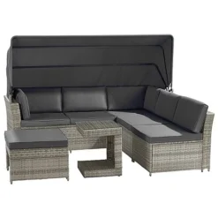 Garden Gear California Rattan Daybed With Canopy -Garden Central Sales Store G3906 7