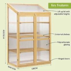 Garden Grow Three-Tier Wooden Cold Frame -Garden Central Sales Store G391920Garden20Grow20320tier20cold20frame20annotated202000x2000