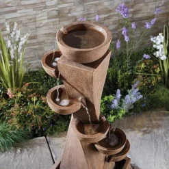 Serenity 6-Tier Bowl Tower Water Feature
