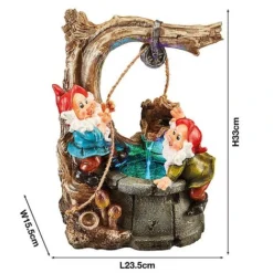 Serenity Gnome Wishing Well Water Feature -Garden Central Sales Store G3952 5