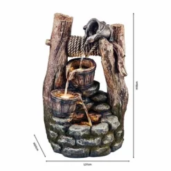 Serenity Cascading Buckets Wishing Well Water Feature -Garden Central Sales Store G3955202000x200020CO20120Dimensions