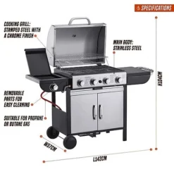 Blazebox 4 + 1 Gas Burner Barbecue -Garden Central Sales Store G401420Blazebox20Gas20BBQ