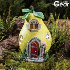 Garden Gear Solar LED Pear Fairy House