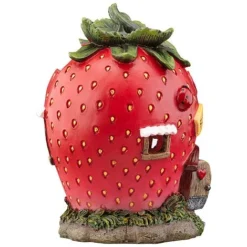 Garden Gear Solar LED Strawberry Fairy House -Garden Central Sales Store G4106 91