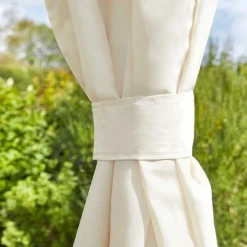 Garden Gear 3x3m Metal Gazebo With Cream Roof And Curtains -Garden Central Sales Store G4161 5