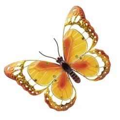 Garden Gear Metal And Glass Butterfly Wall Art - Yellow -Garden Central Sales Store G4358202202000x20001