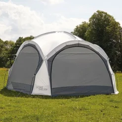 Garden Gear 3.9m Dome Event Shelter With Two Sunshade Walls -Garden Central Sales Store G4456 rain sheets 1000x1000 1
